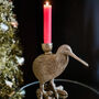 Kiwi Bird Gold Candlestick Holder, thumbnail 1 of 4