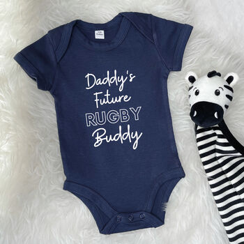 Daddy's Future… Buddy Personalised Babygrow, 7 of 8