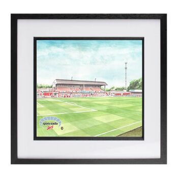 Cheltenham Fc Whaddon Road Stadium Art Print, 3 of 3