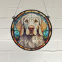 English Setter Stained Glass Effect Suncatcher, thumbnail 1 of 6