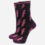 Women's Lightning Bolt Bamboo Glitter Socks Gift Set, thumbnail 5 of 5