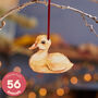 Duckling Hanging Wooden Easter Tree Decoration, thumbnail 1 of 10