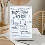 Personalised First Day Of School Card With Pencil, thumbnail 1 of 4