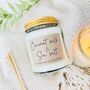Coconut Milk And Sea Salt Scented Soy Candle, thumbnail 1 of 8