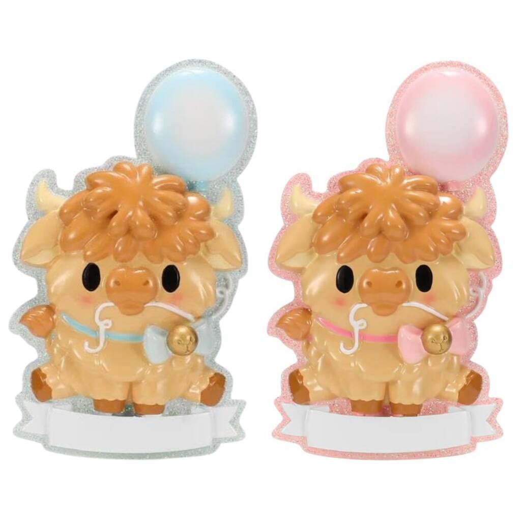 Personalised Highland Cow Baby Ornament, 1 of 1