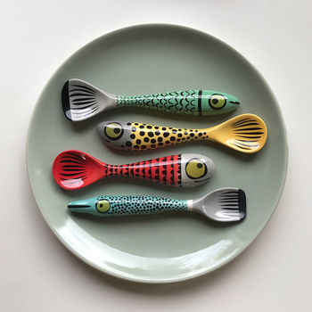 Handmade Ceramic Fish Spoons, 3 of 4