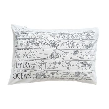 Under The Sea Pillowcase Kit + 10 Pens Colour And Learn, 7 of 9