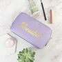 Personalised Vegan Leather Makeup Bag, thumbnail 10 of 12