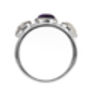 Sterling Silver Mixed Gemstone Drum Ring, thumbnail 7 of 10