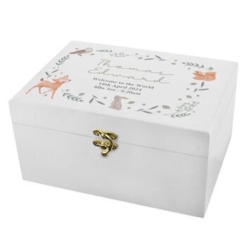 Personalised Woodland Animal Keepsake Box, 4 of 7