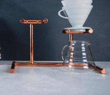 Solid Copper Coffee Dripper Stand, 2 of 2