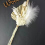 White Dried Flower Bouquet, thumbnail 1 of 3