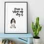Home Is Where My Dog Is Cocker Spaniel Print, thumbnail 1 of 4