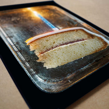 Personalised Birthday Cake Nursery Art Print Blue, 4 of 5