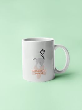 Lemur Personalised Lemur Mug, 4 of 4