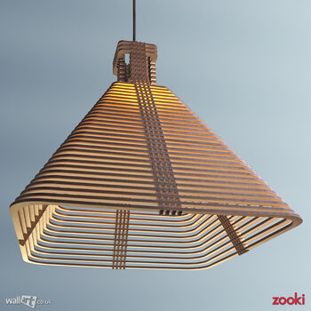 Zooki 20 'Ra' Wooden Pendant Light, 4 of 11
