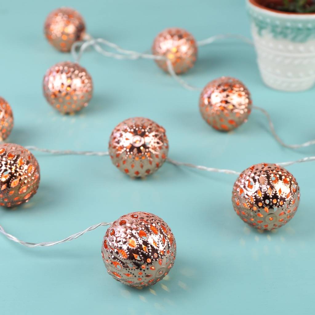 kasbah copper string lights by lisa angel