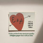 It’s A Forever Kind Of Thing Personalised Heart Print, thumbnail 3 of 10