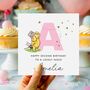 Initial Birthday Card Winnie The Pooh Nephew *Fully Personalised, thumbnail 2 of 2