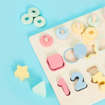 Personalised Wooden Counting Puzzle, 3 of 7
