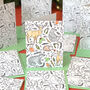 Colouring In Christmas Card Activity Pack Of 12, thumbnail 1 of 9