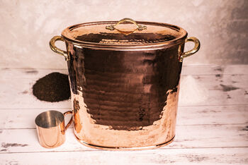 Large Solid Copper Storage Box Set, 2 of 5