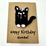 Cat Parent Crochet Birthday Card Handmade, thumbnail 2 of 10