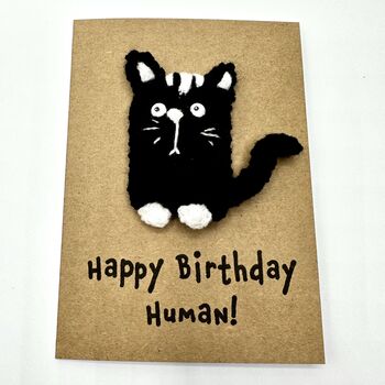 Cat Parent Crochet Birthday Card Handmade, 2 of 10