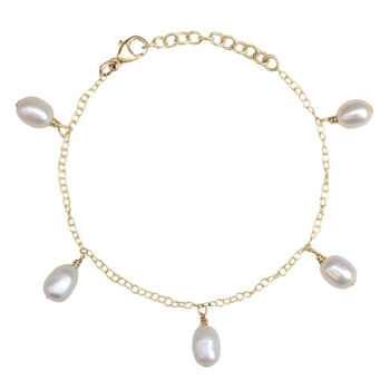 Annalise Pearl Drop Charm Bracelet, 3 of 3