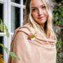 Cashmere Blend Wrap With Optional Robin Brooch, thumbnail 2 of 4