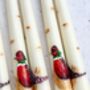 Ivory Hand Painted Pheasant Autumn Candles, thumbnail 3 of 3