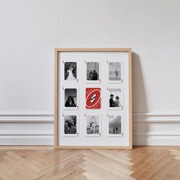 Personalised Playing Card Photo Print For Couples, 4 of 6