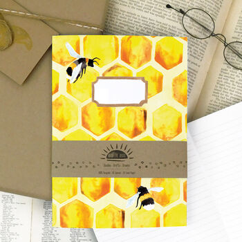 Mellifera Honeybee A5 Lined And Plain Notebook Set, 4 of 7