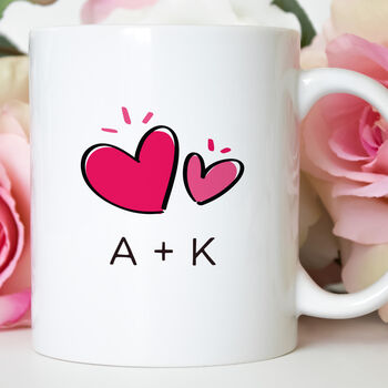 Personalised Valentine’s Day Mug With Initials, 6 of 8