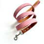 Pink Leather Dog Lead, thumbnail 4 of 6