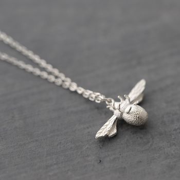 Sterling Silver Bumble Bee Necklace, 6 of 6
