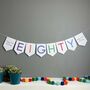 Eighty Birthday Party Banner Bunting Decoration, thumbnail 1 of 12
