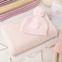Dawn Pink And Petal Pink Dainty Stripe Baby Blanket, thumbnail 5 of 12