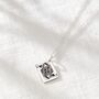 Queen Of Hearts Playing Card Charm Necklace, thumbnail 1 of 5