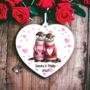 Personalised Otter Couple Love Decoration, thumbnail 1 of 2