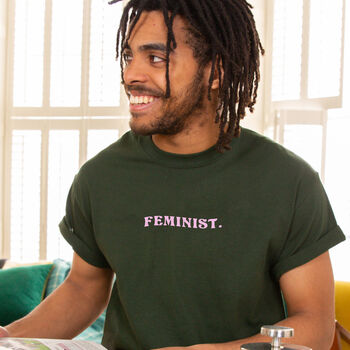 'Feminist' Mens Tshirt, 3 of 11