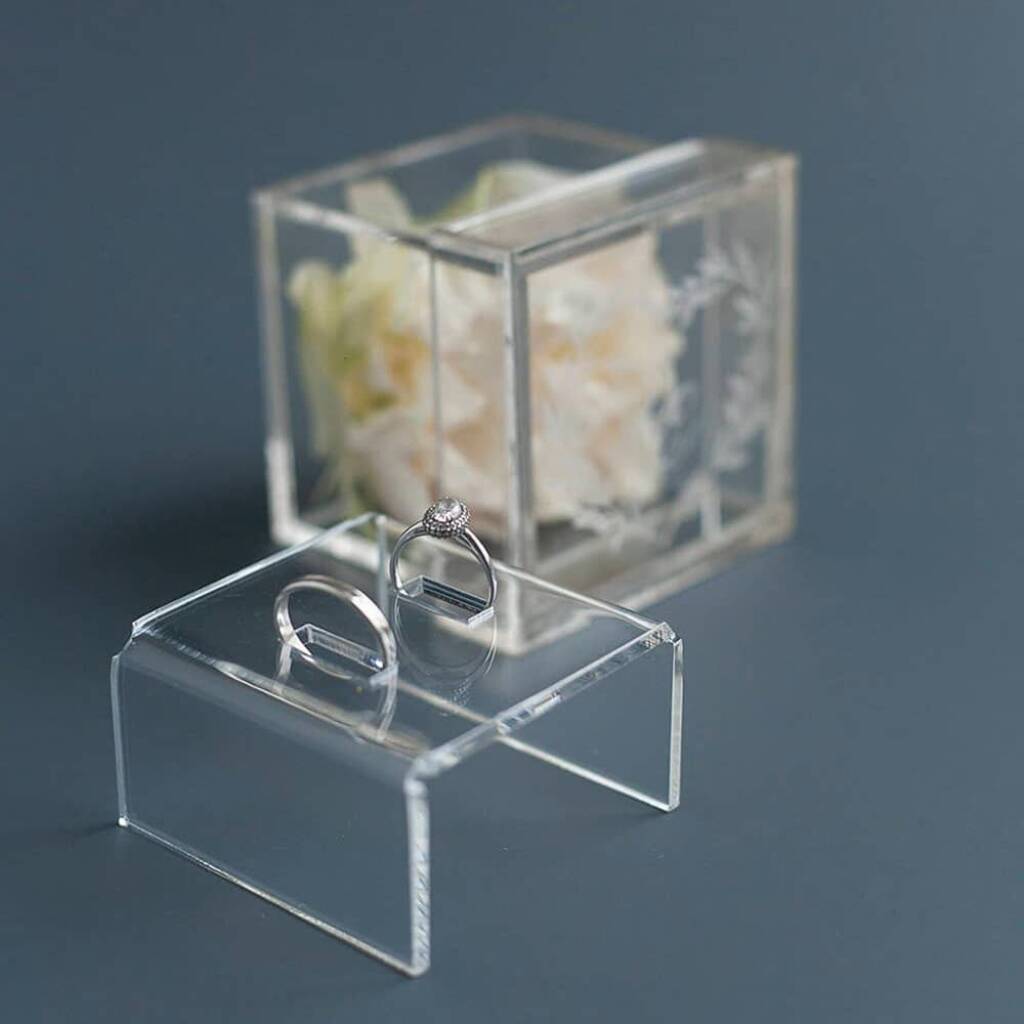 Custom Clear Acrylic Ring Box By CustomCharm Creations