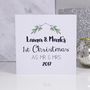 Personalised Mistletoe 1st Christmas As Mr And Mrs Card, thumbnail 3 of 3