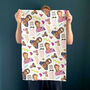 Arnie Patterned Tea Towel, thumbnail 2 of 5