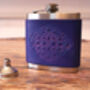Hand Dyed Leather Flask 6oz, thumbnail 2 of 12