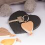 Handmade Maple Wood Heart Key Ring, thumbnail 3 of 6