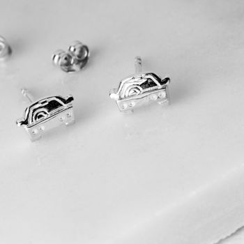 Little Car Sterling Silver Stud Earrings, 2 of 8