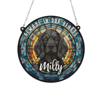 Cocker Spaniel Black Memorial Suncatcher, 4 of 6