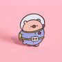 Space Pig Enamel Pin | Cute Pin Badge, thumbnail 7 of 8