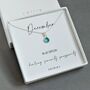 Sterling Silver December Birthstone Necklace, thumbnail 1 of 5